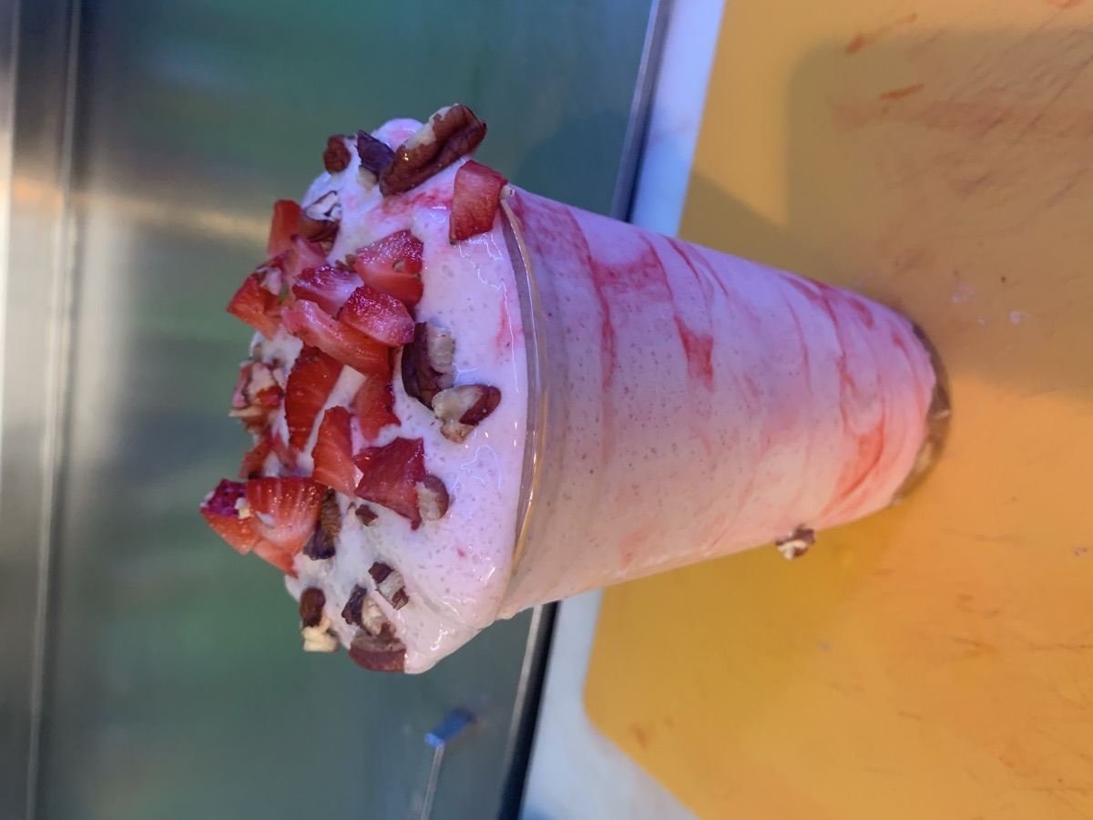 Fresh protein shake of the day at Route 66 Nutrition Spot